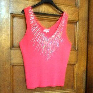 TOP *** VILA MILANO *** XL with Array of Rhinestones on Front